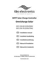 tbs electronics Omnicharge Solar OCS 150-70 Installation Manual