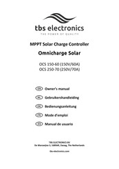 tbs electronics Omnicharge Solar OCS 150-70 Owner's Manual
