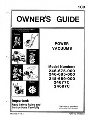 MTD 246-675-000 Owner's Manual