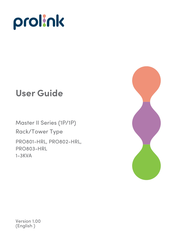PROLiNK PRO803-HRL User Manual