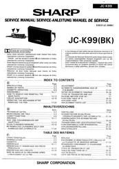 Sharp JC-K99BK Service Manual