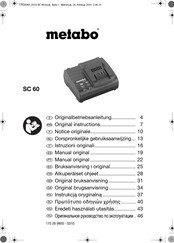 Metabo SC 60 Original Instructions Manual
