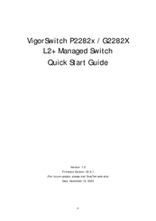 Draytek VigorSwitch G2282X Quick Start Manual
