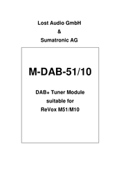 Lost Audio M-DAB-51/10 Manual