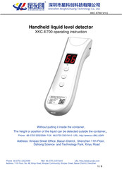 XingKeChuang XKC-E700 Operating	 Instruction