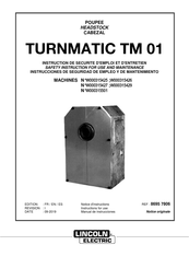 Lincoln Electric TURNMATIC TM 01 Safety Instruction For Use And Maintenance