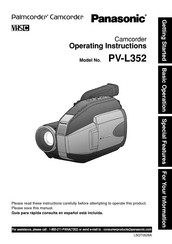 Panasonic PV-L352 Operating Instructions Manual