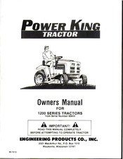power King 1200 Series Owner's Manual