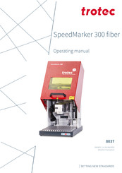 Trotec SpeedMarker 300 fiber Operating Manual