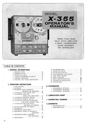 Akai X-355 Operator's Manual