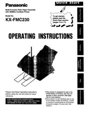 Panasonic KX-FMC230 Operating Instructions Manual