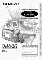 Sharp VIEWCAM VL-A110U Operation Manual
