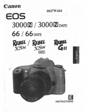 Canon EOS Rebel GII Instructions Manual