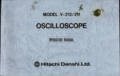 Hitachi V-211 Operation Manual
