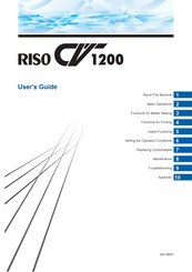 Riso CV1200W User Manual
