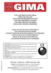 Gima 102195 Use And Maintenance Book
