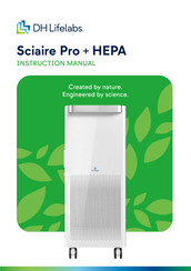 DH Lifelabs Sciaire Pro + HEPA Instruction Manual