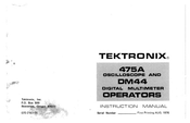 Tektronix 475A Instruction Manual