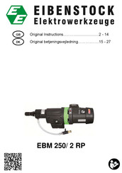 EIBENSTOCK EBM 250/2 RP Original Instructions Manual