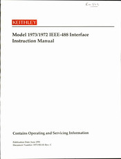 Keithley 1972 Instruction Manual