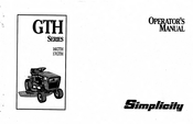 Simplicity 16GTH Operator's Manual