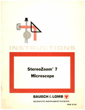 Bausch & Lomb StereoZoom 7 Instructions Manual