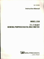 DATA PRECISION 1350 Instruction Manual