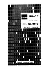 Sharp EL-8130 Service Manual