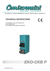 Centrometal EKO-CKB P 40 Directions For Installation, Use And Maintenance