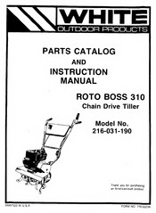 White Outdoor Products 216-031-190 Instruction Manual