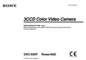 Sony DXC-950P Instructions For Use Manual