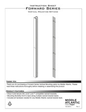 LEGRAND MIDDLE ATLANTIC FORWARD Series Instruction Sheet