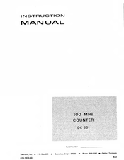 Tektronix DC 501 Instruction Manual