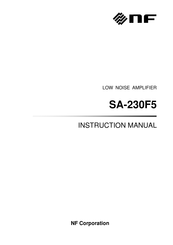 NF SA-230F5 Instruction Manual