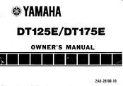 Yamaha DT125E 1977 Owner's Manual