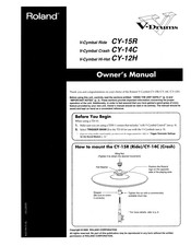 Roland V-Drums V-Cymbal Ride Owner's Manual