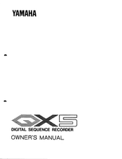 Yamaha QX5 Owner's Manual
