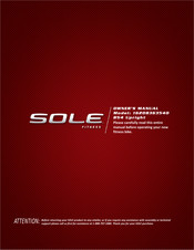 Sole Fitness 16208363540 Owner's Manual
