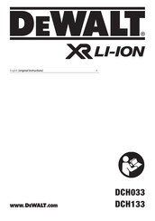 DeWalt XR-LION DCH133 Manual