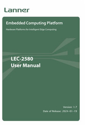 Lanner LEC-2580P-511A User Manual