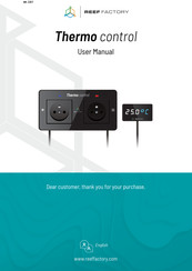 Reef Factory Thermo control User Manual