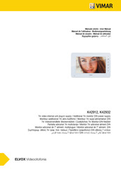 Elvox VIMAR K42912 User Manual