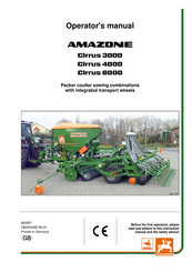 Amazone Cirrus 4000 Operator's Manual