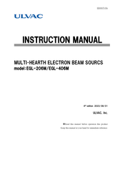 Ulvac EGL-206M Instruction Manual