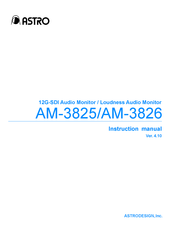 ASTRO AM-3825 Instruction Manual
