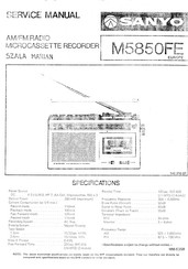 Sanyo M5850FE Service Manual