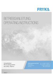 Fryka Hei-CHILL 700 Pro Operating Instructions Manual
