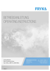 Fryka Hei-CHILL 400 Pro Operating Instructions Manual