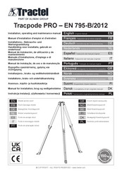 Alimak Tractel Tracpode PRO Installation, Operating And Maintenance Manual