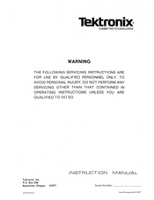 Tektronix 442 Service Manual